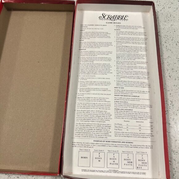 Vintage 1999 SCRABBLE Velvet Tile Bag Parker Brothers Hasbro COMPLETE - Picture 4 of 12